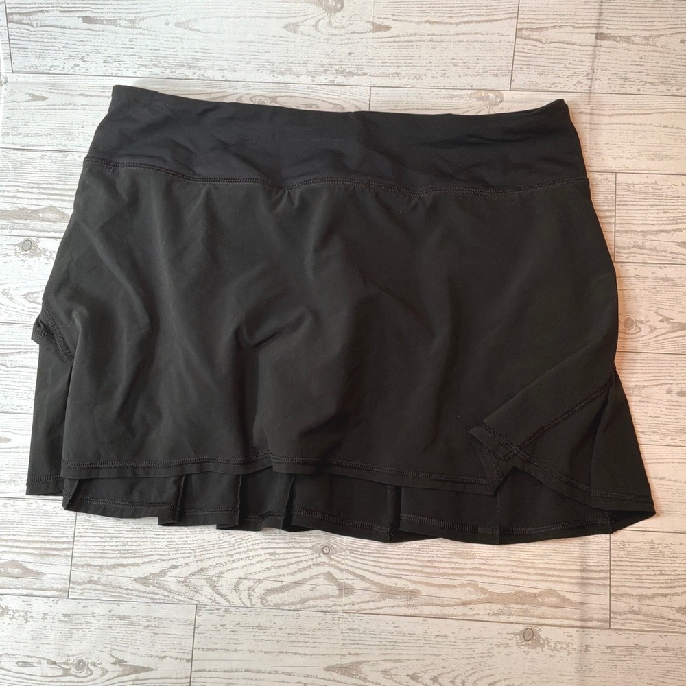 Lululemon Pace Setter Skirt Women 6 Black Pleated Tennis Gorpcore Streetwear